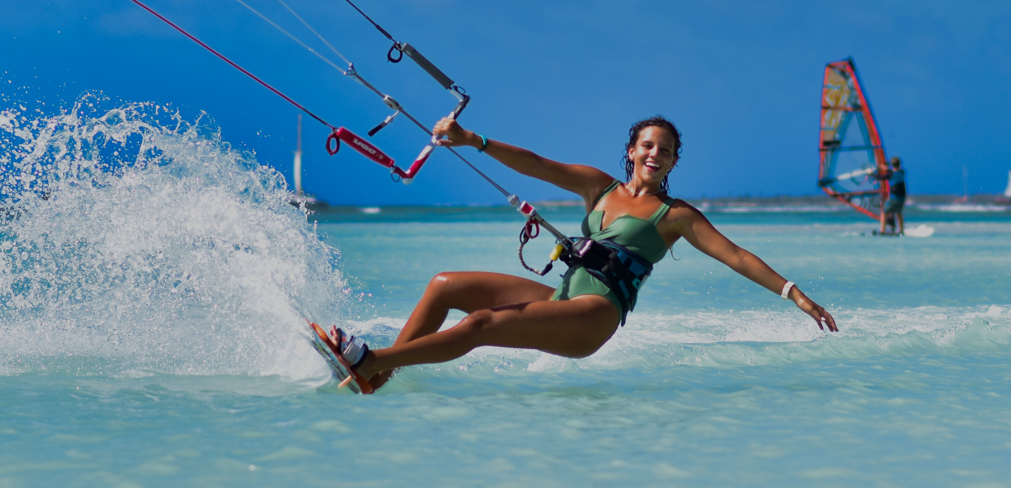 aruba kite surfing